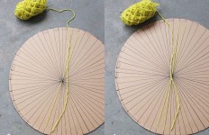 DIY kružni tkani tepih - namotavanje vune.