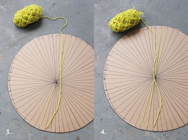 DIY kružni tkani tepih - namotavanje vune. 