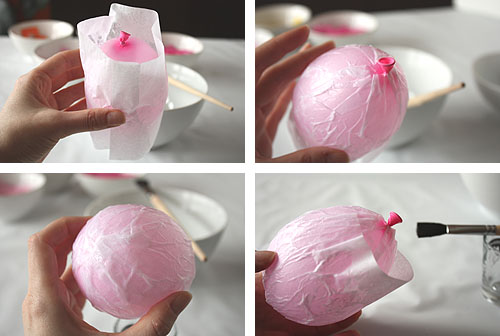 Dekorativna punjena uskršnja jaja - papir maše: postupak izrade.