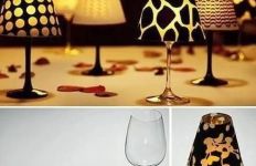 čaša za vino lampa - materijal