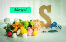 Dekorativna slova od cveća: potreban materijal.