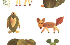 Kreativna radionica za decu od jesenjeg lišća: životinje.