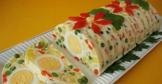 Svečane bele pihtije - kreativni recepti: predjelo.